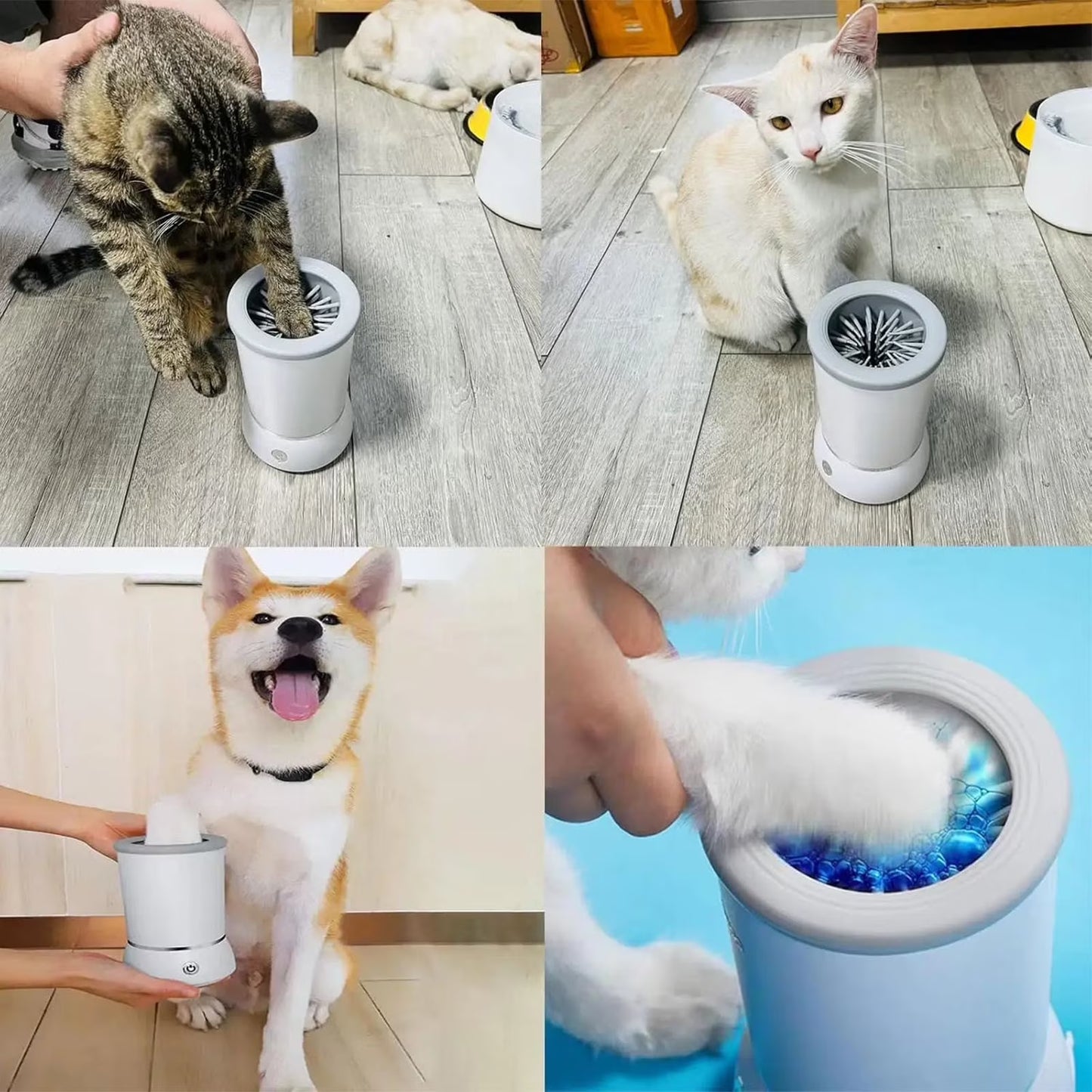 Pet Foot Washing Electric Foot Washing Machine for Home Dogs and Cats Paw Cleaner Non Wiping Automatic Foot Washing Machine