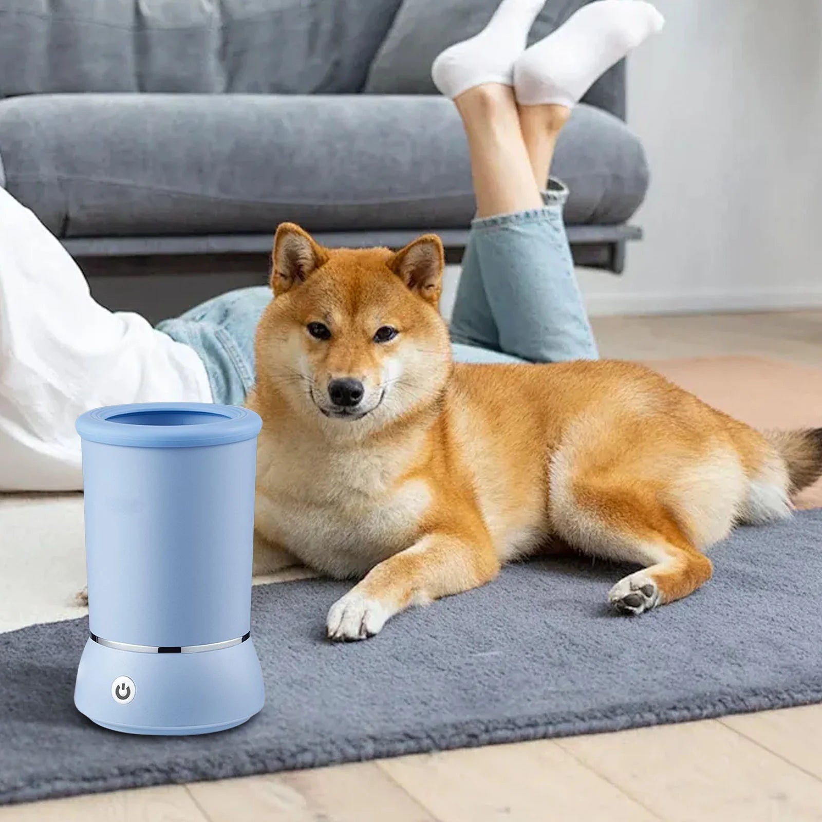 Pet Foot Washing Electric Foot Washing Machine for Home Dogs and Cats Paw Cleaner Non Wiping Automatic Foot Washing Machine